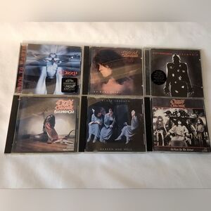 Ozzy Osbourne and Black Sabbath 6 CD LotRare vintage Rock metal multiple titles